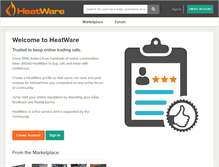 Tablet Screenshot of heatware.com